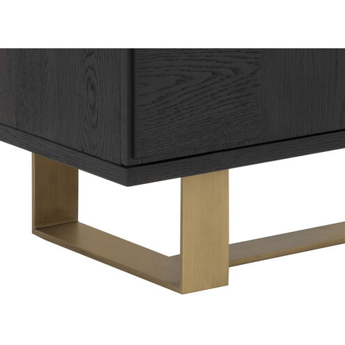 Lars 79 X 18.5 inch Espresso / Antique Brass Sideboard